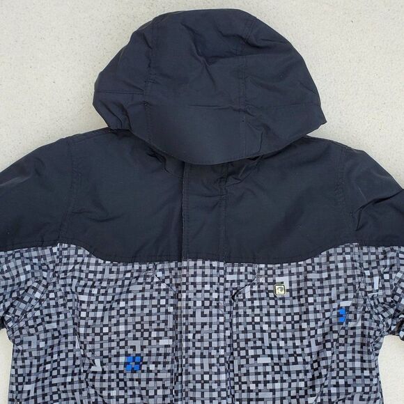 Ripzone Black and Gray Hooded Snow Jacket - Picture 5 of 16